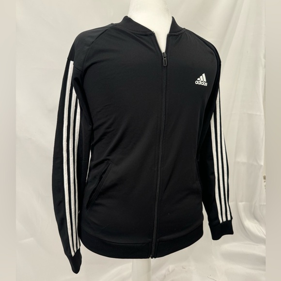 Adidas Black Track Zip-Up Jacket - Picture 7 of 9